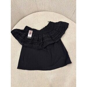 Sofia Vergara Off the Shoulder Black Shirt Size XS NWT